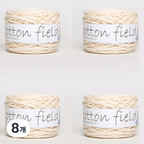 리네아 코튼필드 뜨개실, 301(아이보리), 8개