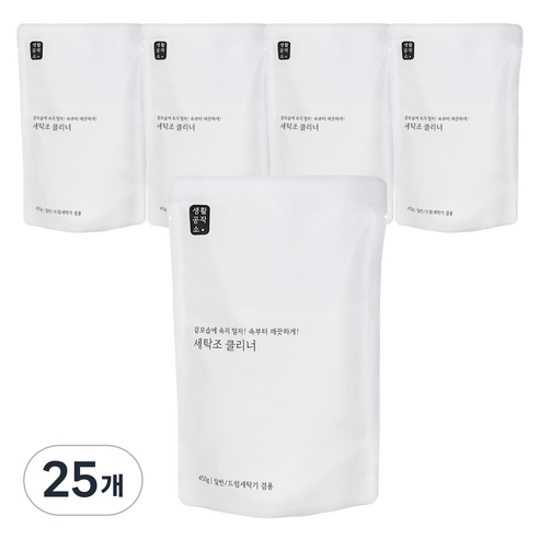 생활공작소 세탁조 크리너, 450g, 25개