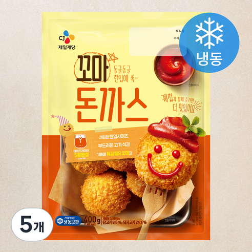 CJ 꼬마 돈까스 (냉동), 400g, 5개