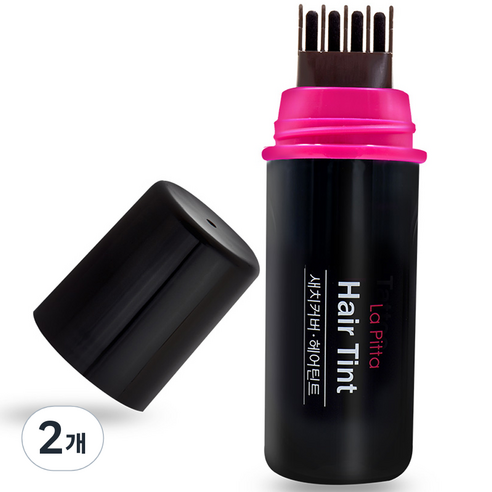 라피타 새치커버 헤어틴트 10ml, 다크브라운, 2개