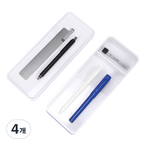 카코 레모 데스크탑 스토리지 박스, 4개