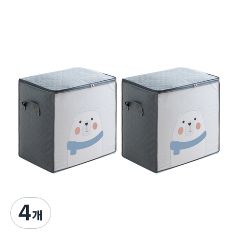 마켓피오 캐릭터 의류 이불 가방, 타입4, 4개