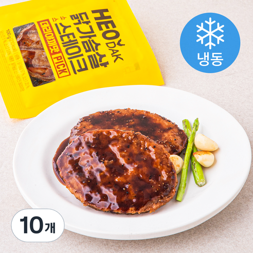 허닭 PICK 닭가슴살 소스 스테이크 데리야끼맛 (냉동), 100g, 10개