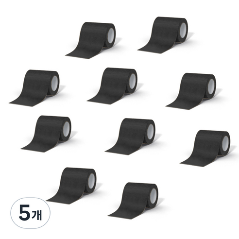 데이바이데이 바른생활이야기 밴드 7.5cm x 4.5m 블랙, 5개, 10개입