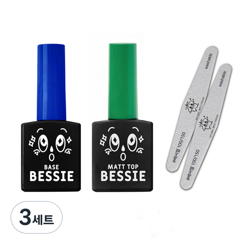 베씨 베이스젤 + 매트탑젤 + 지브라파일 2p 세트, 베이스젤, 매트탑젤, 지브라파일(100/150), 3세트