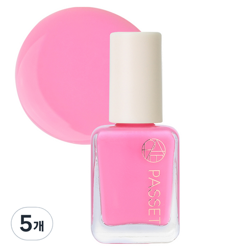 파셋 셀럽 네일컬러 폴리쉬, 80 하와이안핑크, 7ml, 5개