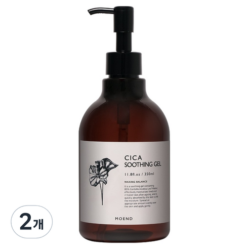 모엔드 브라질리언왁싱 후 관리 대용량 시카 수딩젤, 350ml, 2개