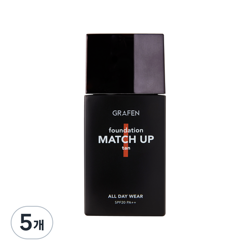 그라펜 매치업 파운데이션 40ml, 25 Tan, 5개