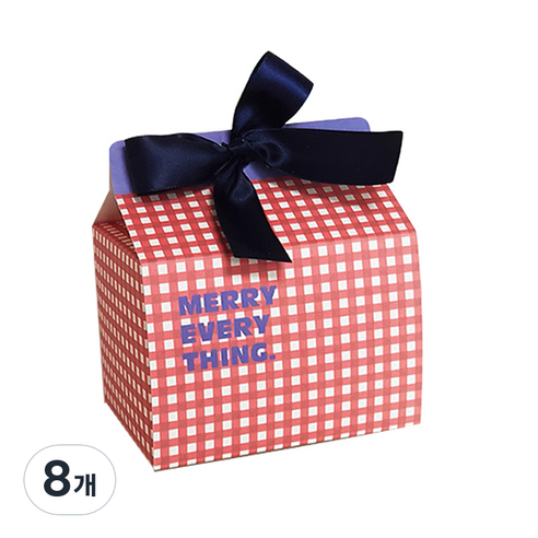 아이씨엘디자인 조인 박스, 8개, Gingham Red