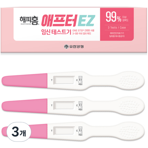해피홈 애프터 EZ 임신테스트기, 3개입, 3개