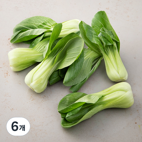 국내산 청경채, 1kg, 6개