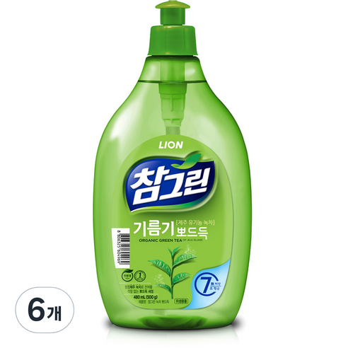 참그린 기름기 뽀드득, 500g, 6개