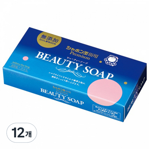 샤본다마 뷰티솝비누 세트, 100g, 12개