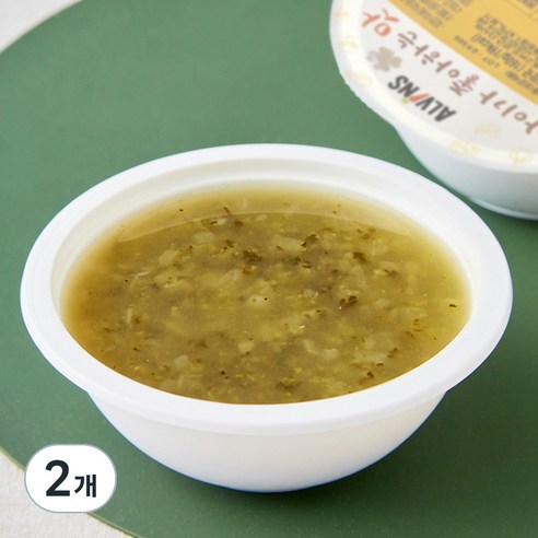 엘빈즈 시금치 무우 된장 국, 160g, 2개