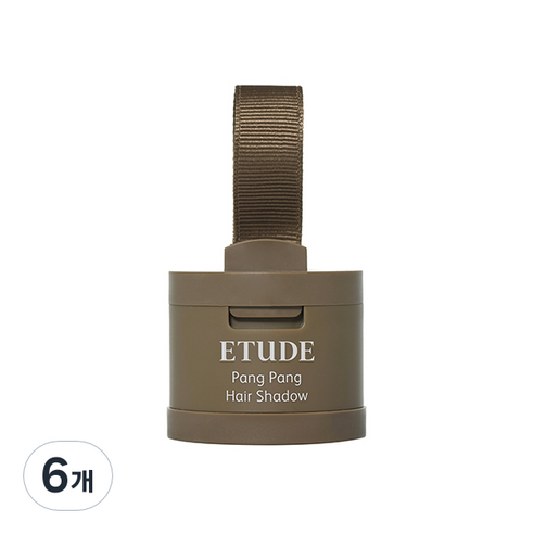 에뛰드 팡팡 헤어 섀도우 3.5g, 02 라이트브라운, 6개