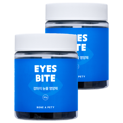 본아페티 강아지 바이트 영양제, 눈물개선/눈건강, 2개, 80g