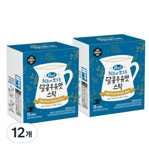동일 치즈가 쏘오옥 달콤 우유맛 스틱 분말, 20g, 15개입, 12개