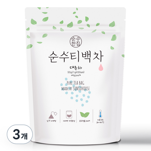 순수한집 대추차 삼각티백, 1g, 50개입, 3개