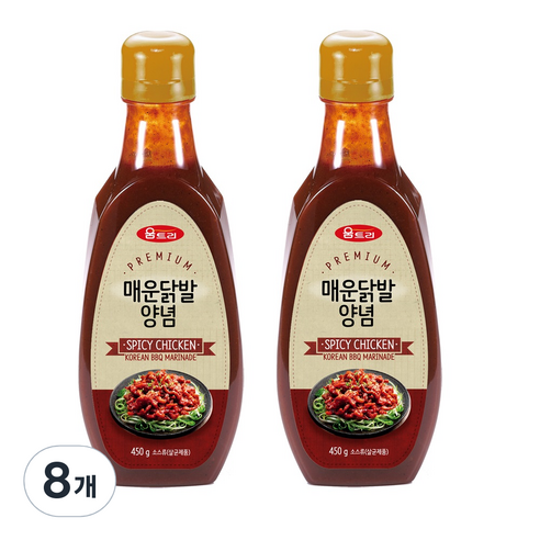 움트리 매운닭발양념, 450g, 8개