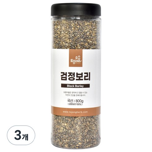 토종마을 검정보리, 800g, 3개