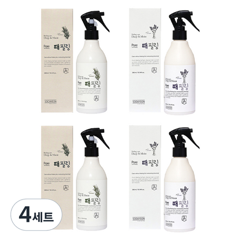 수아연 딥앤모이스처 각질제거 때필링 스프레이 300ml 라벤더 2p + 로즈마리 2p 세트, 4개