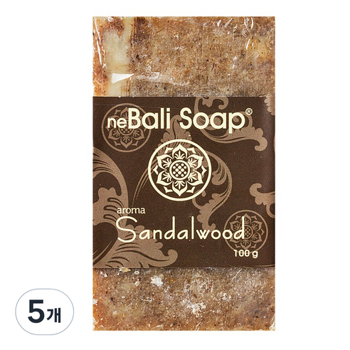 Bali Soap 발리비누 aroma Sandalwood, 100g, 5개