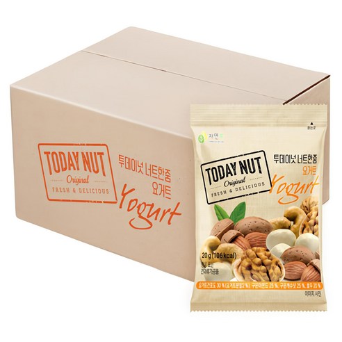 하루의 활력을 채우는 마법, 투데이넛 너트한줌 요거트 믹스넛 미니넛