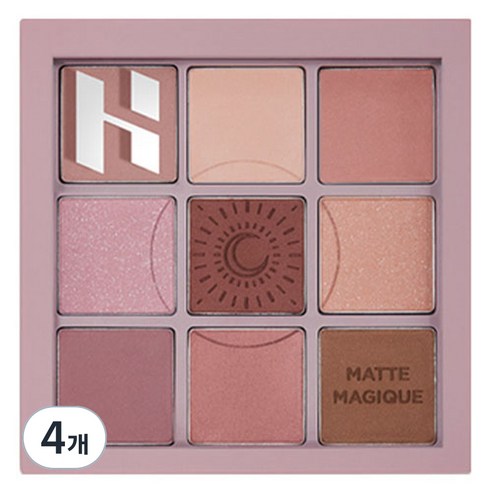홀리카홀리카 마뜨 매직 컬렉션 마이페이브 무드 아이팔레트 8g, 무니, 4개