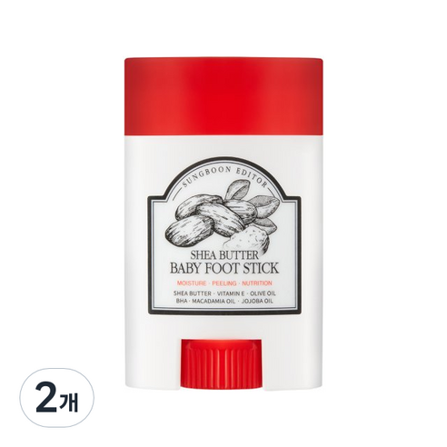 성분에디터 시어버터 아기발 스틱 20g, 1개입, 2개