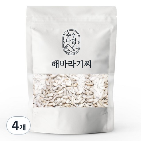 순수다함 해바라기씨, 200g, 4개