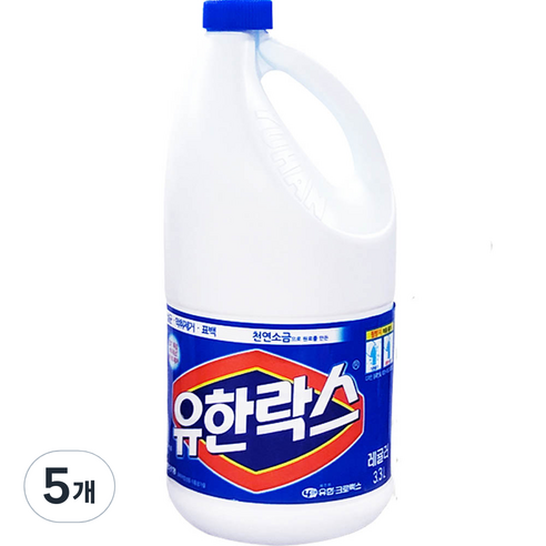 유한락스 레귤러 3.3L, 5개