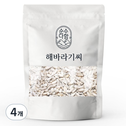 순수다함 해바라기씨, 300g, 4개