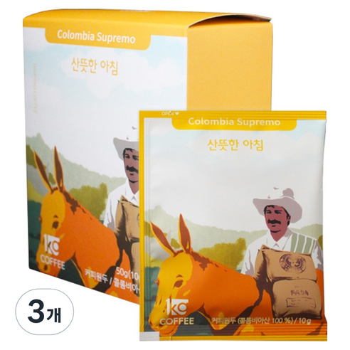 일킬로커피 산뜻한 아침 드립백 커피, 10g, 3개, 5개입