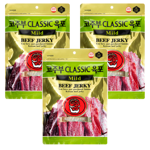 코주부 B&F CLASSIC 육포 Mild, 130g, 3개