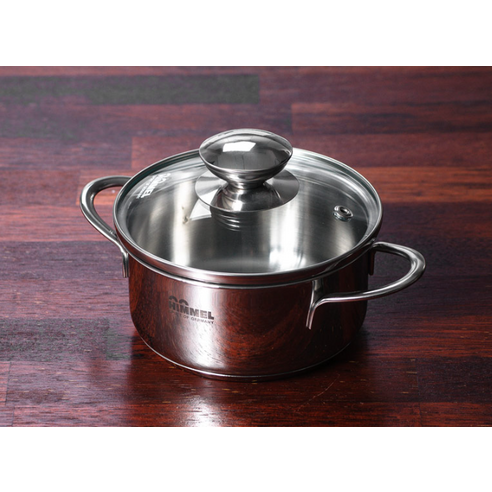 소형 주방의 필수품: 힘멜 스테인레스 인덕션 미니 양수냄비