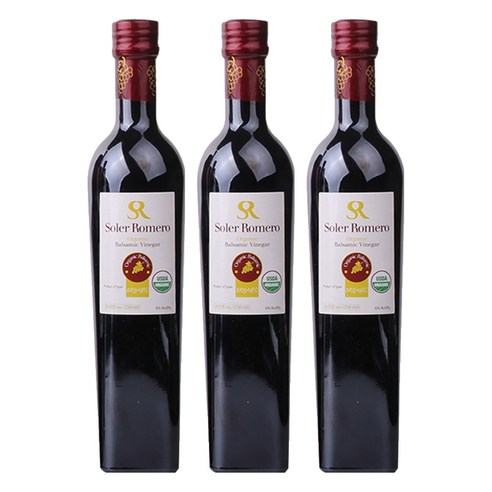 솔레르 로메로 유기농 발삼식초, 250ml, 3개