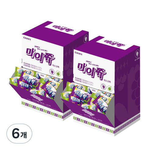 마이쮸 포도 사과 데스크 팩, 356g, 6개