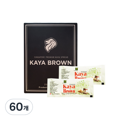 카야하우스 카야잼 브라운 일회용 포션, 18g, 60개