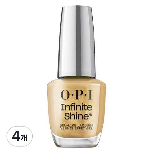 오피아이 인피니트 샤인 젤 라이크 매니큐어, ISL 106  24/7 Carat, 15ml, 4개