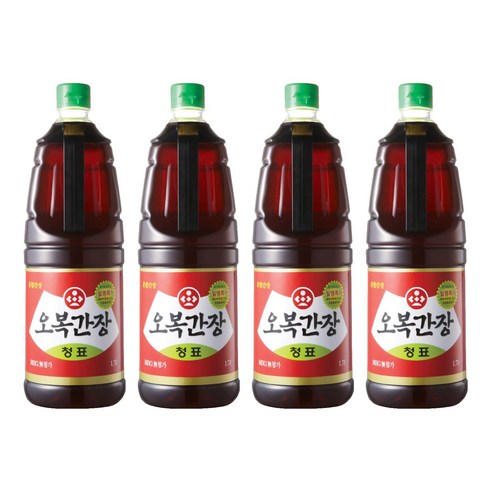 [오복] 오복간장 청표, 1.7L, 4개