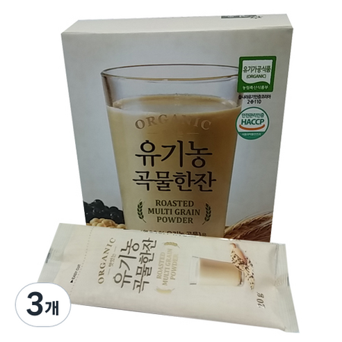 청오 맛있는 유기농 곡물한잔, 20g, 10개입, 3개