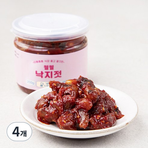 웰웰 낙지젓, 250g, 4개