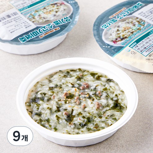 섬죽 유기농 인증 소고기미역죽, 180g, 9개