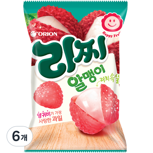 오리온 리찌 알맹이 젤리