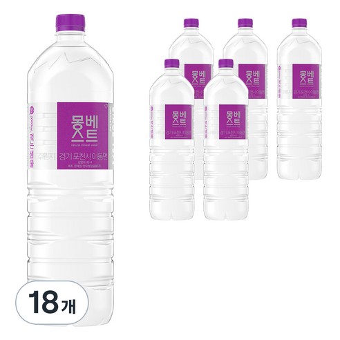 몽베스트 생수, 2L, 18개