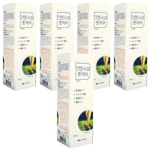 신신제약 발냄새제거 인텐시브 풋케어 스프레이 120ml, 1개입, 5개
