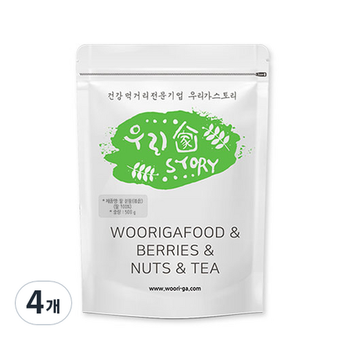 우리가스토리 볶은 팥 가루, 500g, 4개