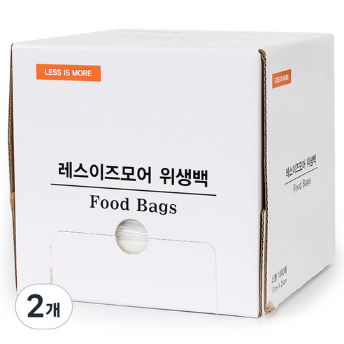 레스이즈모어 대용량 위생백, 소(S), 1000개, 2개