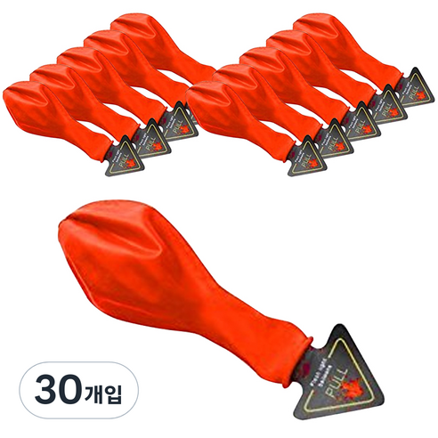 파티복닷컴 LED 풍선, 레드, 30개입