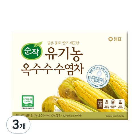 순작 유기농 옥수수수염차, 10g, 30개입, 3개, 300g